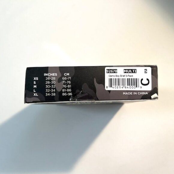 3-Pack Andrew Christian Size "S" Nylon Camo Briefs - Blue/Brown/Gray - Picture 2 of 7